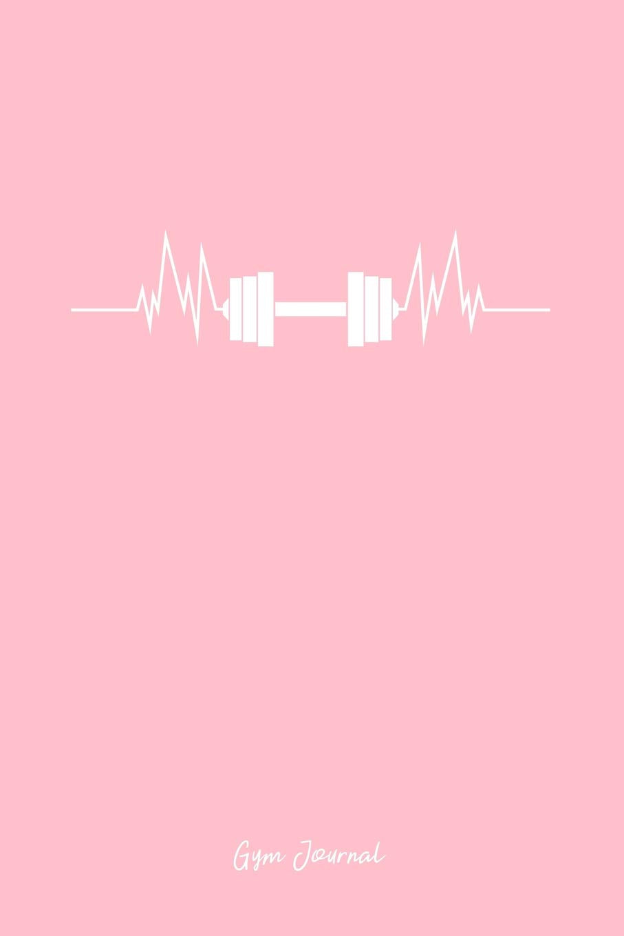 Gym Journal: Lined Journal - Dumbell Heartbeat Pulse Black Fun-ny Fitness Trainer Gift - Pink Ruled Diary, Prayer, Gratitude, Writing, Travel, Notebook For Men Women - 6x9 120 pages book