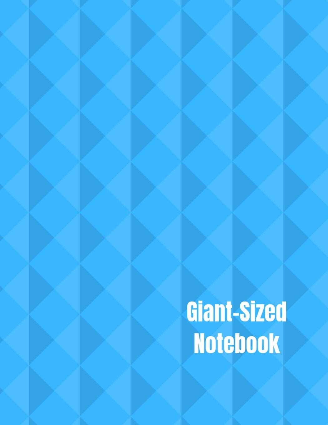 Giant-Sized Notebook: Jumbo Light Blue Diamonds Notebook, Journal, 500 Pages, 250 Ruled Sheets Film, Art & Culture