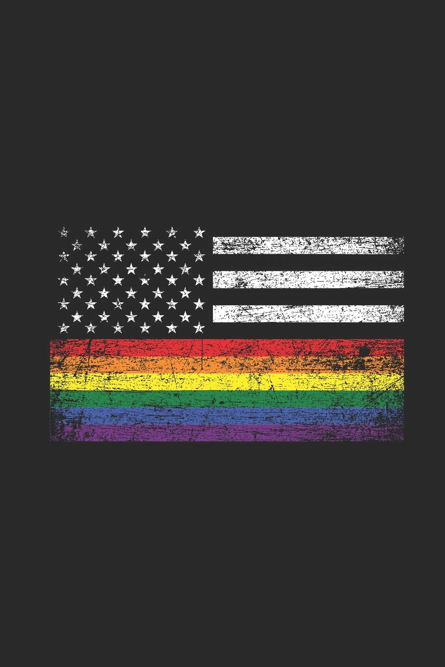 LGBT - USA Flag: Dotted Bullet Grid Notebook – Journal for LGBT Pride and 4th of July LGBTQ+