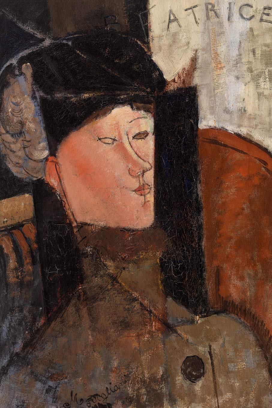 Art Journal: Amedeo Modigliani - Beatrice - Art Cover College Ruled Notebook | 110 Pages Film, Art & Culture