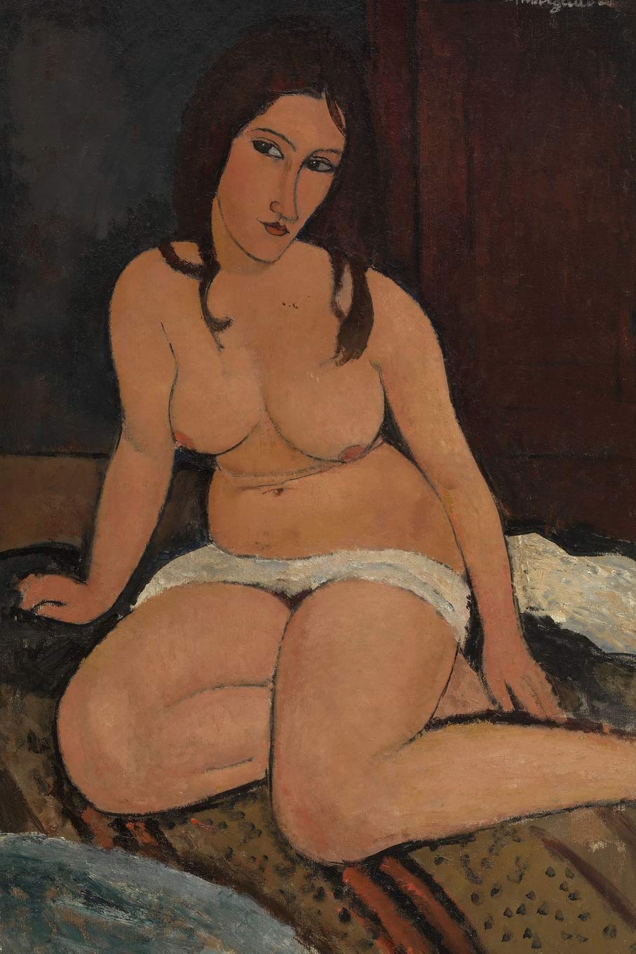 Art Journal: Amedeo Modigliani - Zittend naakt - Art Cover College Ruled Notebook | 110 Pages Film, Art & Culture