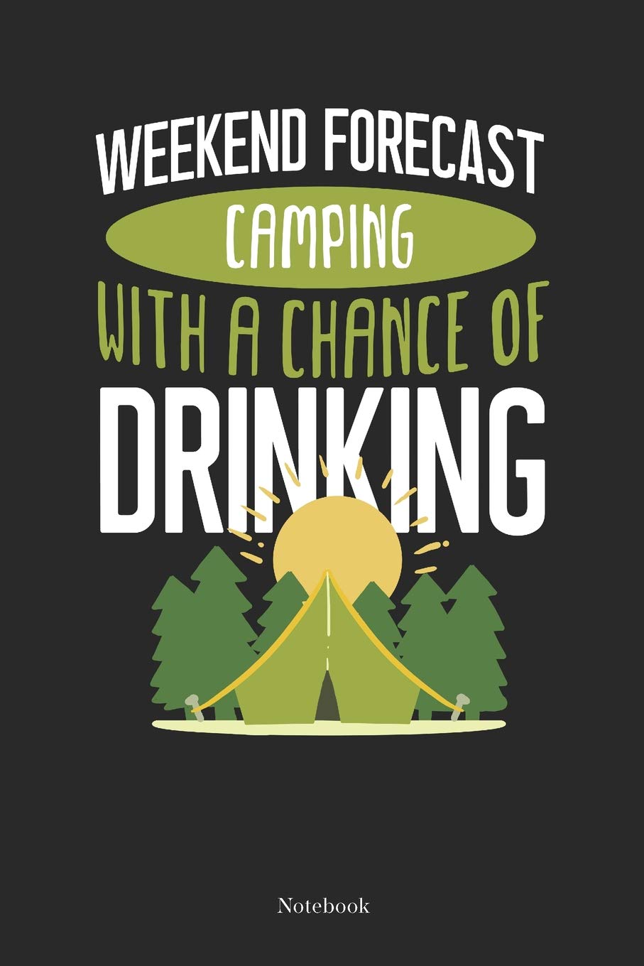 Weekend Forecast Camping With A Chance Of Drinking Notebook: Camping Notebook Hiking Journal Motorhome Or Tent Gift (6 x 9 -120 grid pages) Books