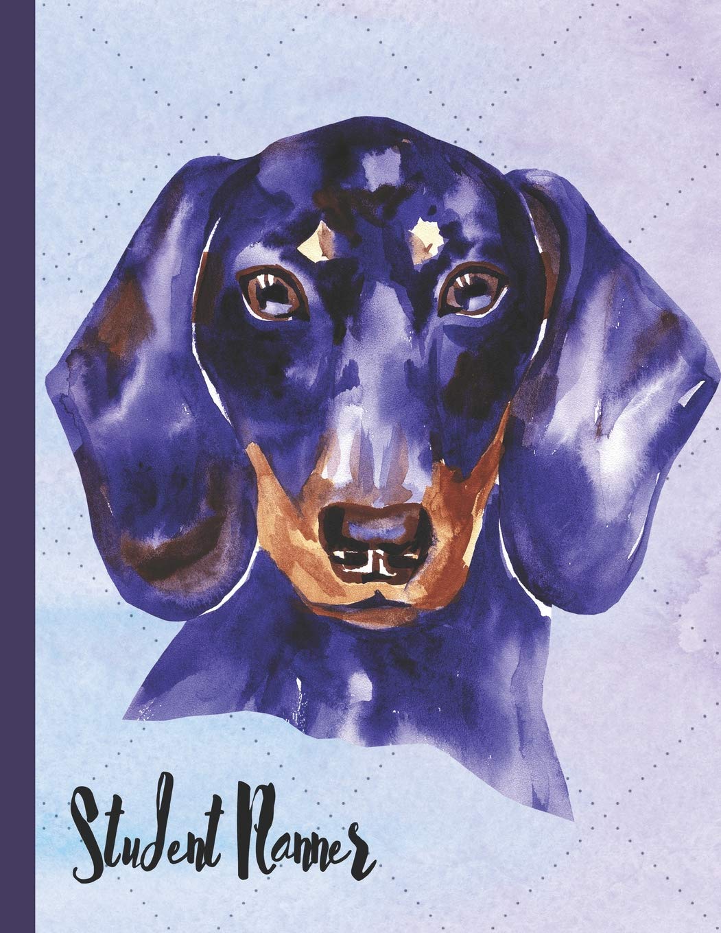 Student Planner: School Planner 2019-2020 Watercolor Dog Face Design Pets
