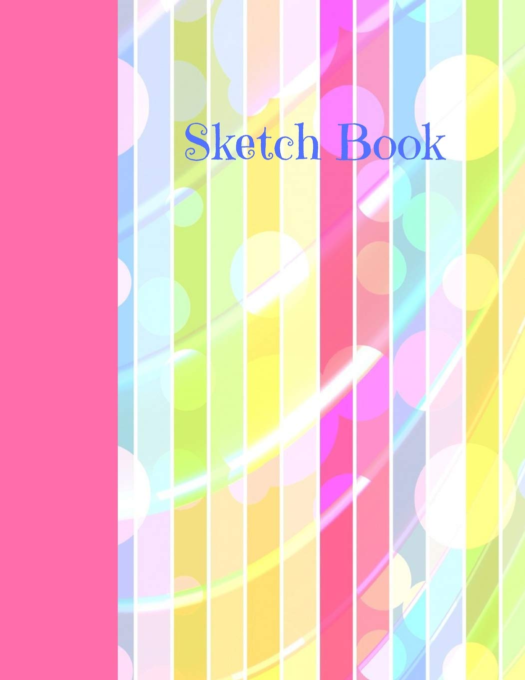 Sketch Book: 150 Page Drawing Pad for Kids with Stripes & Circles Cover Design, 8.5” x 11” Lightweight Sketchbook for Children, Perfect for Drawing, Sketching, Coloring, and Journaling Books