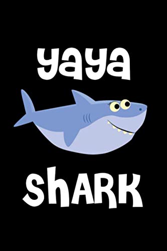 Yaya Shark: 6x9 110 Page Lined Composition Notebook Gift for Yayas Mathematics