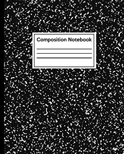 Composition Notebook: Black College Ruled Paper Notebook Journal | Wide Blank Lined Workbook for Teens Students Girls for Home School College for Writing Notes Hobbies & Crafts