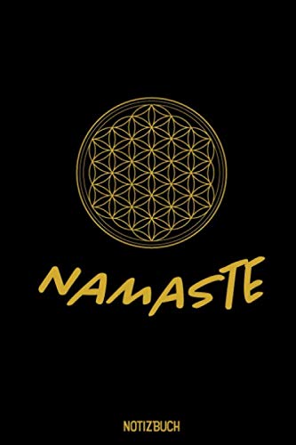Notizbuch: Lebensblume Namaste Yoga Tagebuch Achtsamkeitsbuch - liniert - 120 Seiten - ca. A5 - mit Softcover Health, Nutrition & Fitness