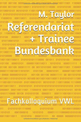 Referendariat + Trainee Bundesbank: Fachkolloquium VWL Books