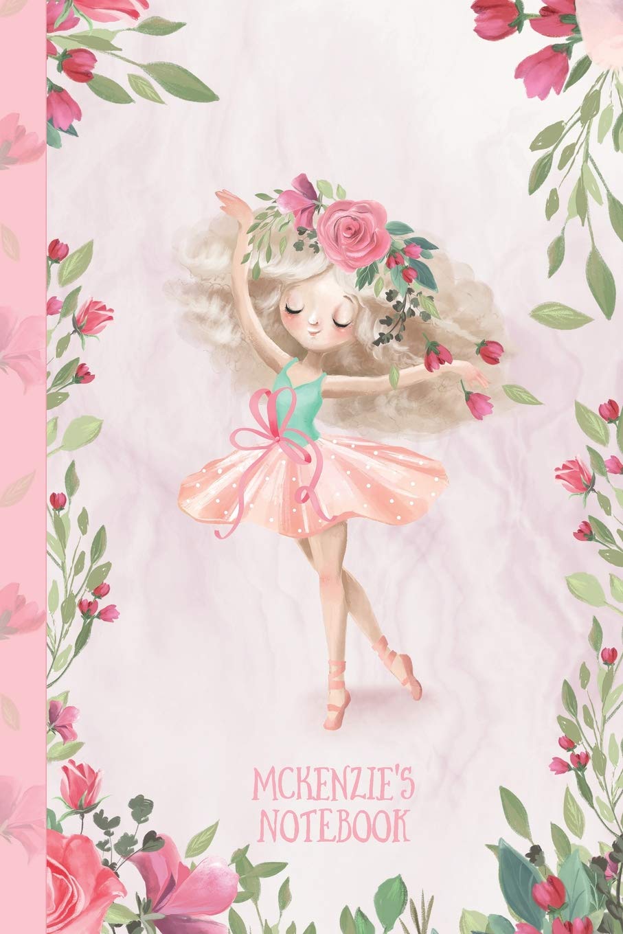 Mckenzie's Notebook: Dance & Ballet Jorunal for Girls, 108 lined pages 6x9 Arts & Music