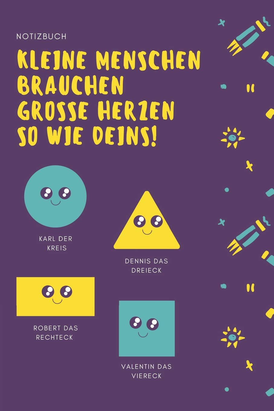 KLEINE MENSCHEN BRAUCHEN SO GROßE HERZEN WIE DEINS: A5 Notizbuch liniert als Geschenk | Abschiedsgeschenk für Erzieher und Erzieherinnen| Planer | Terminplaner | Kindergarten | Kita Books