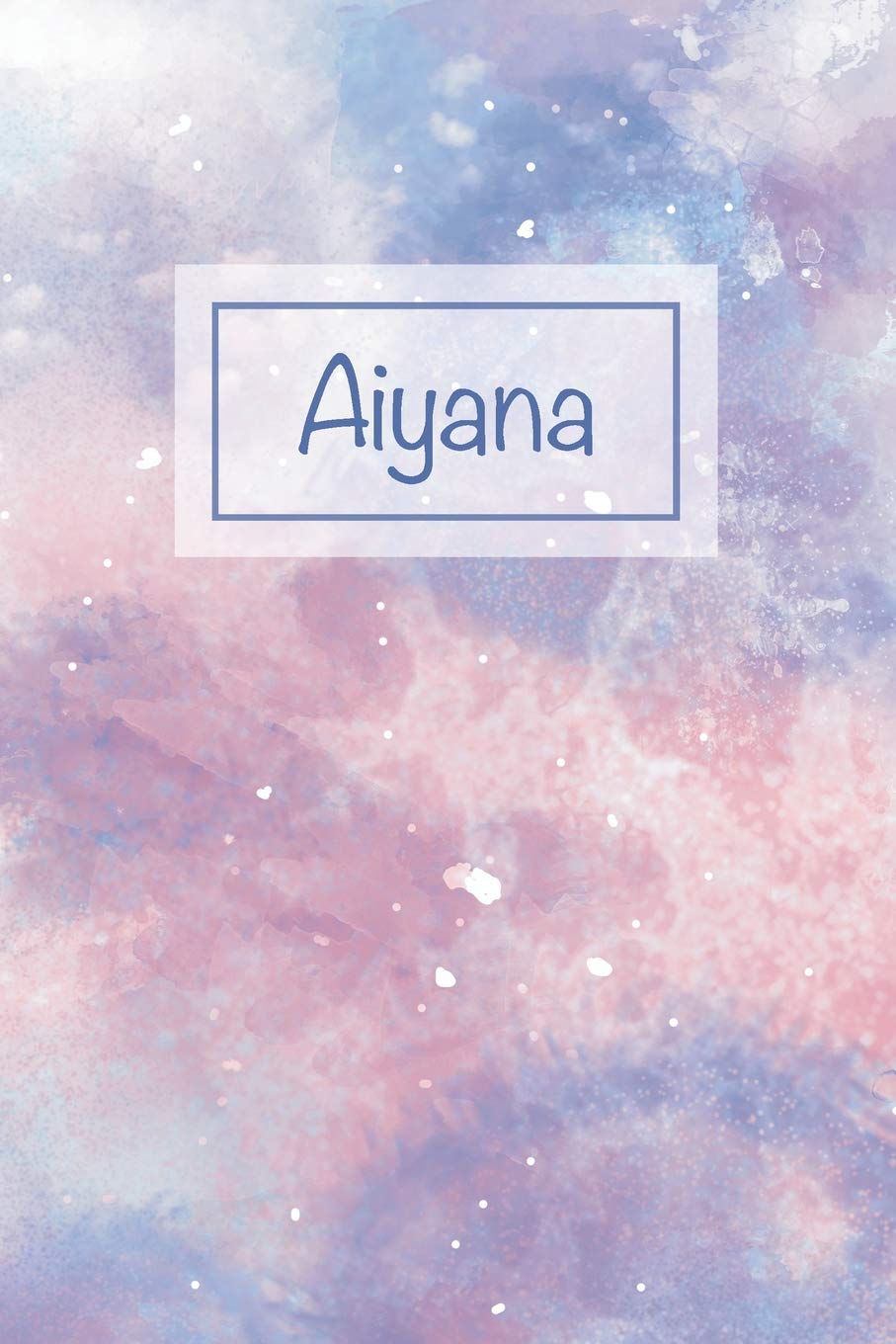 Aiyana: First Name Personalized Notebook, College Ruled (Lined) Journal, Cute Pastel Notepad with Marble Pattern for Girls, Teens and Women Parents & Children