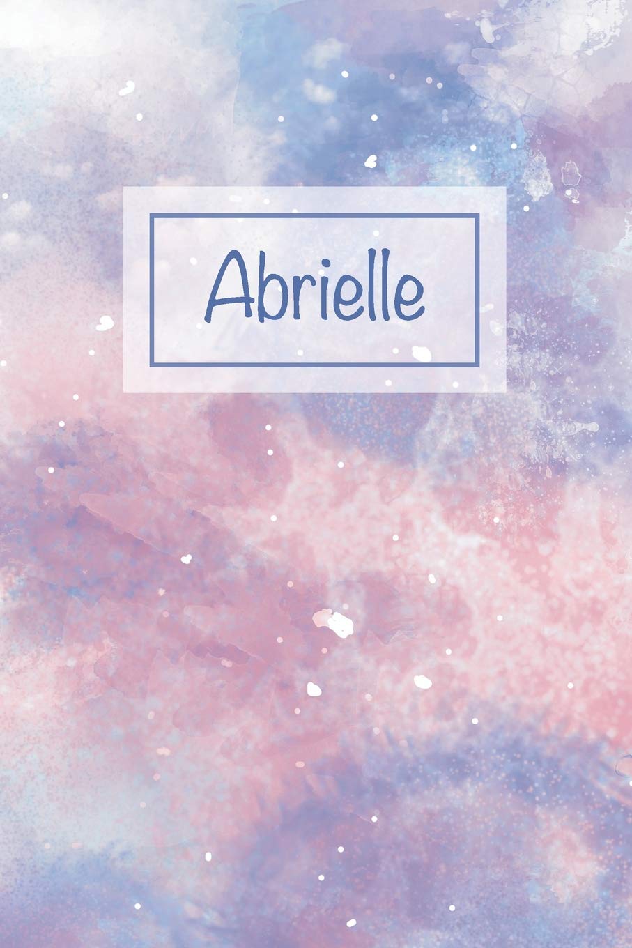 Abrielle: First Name Personalized Notebook, College Ruled (Lined) Journal, Cute Pastel Notepad with Marble Pattern for Girls, Teens and Women Parents & Children