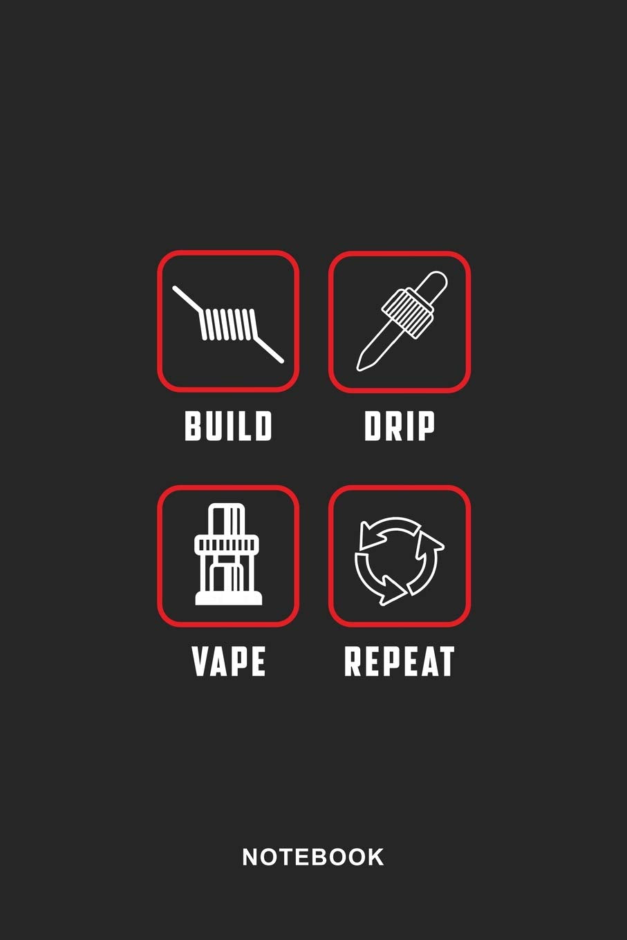 Vaporizer Vaping Art Graphic Notebook: Vaporizer Vaping Graphic Art Lined Pages E-Cigarette Notebook / Journal Gift (6 x 9 - 110 lined pages) Books