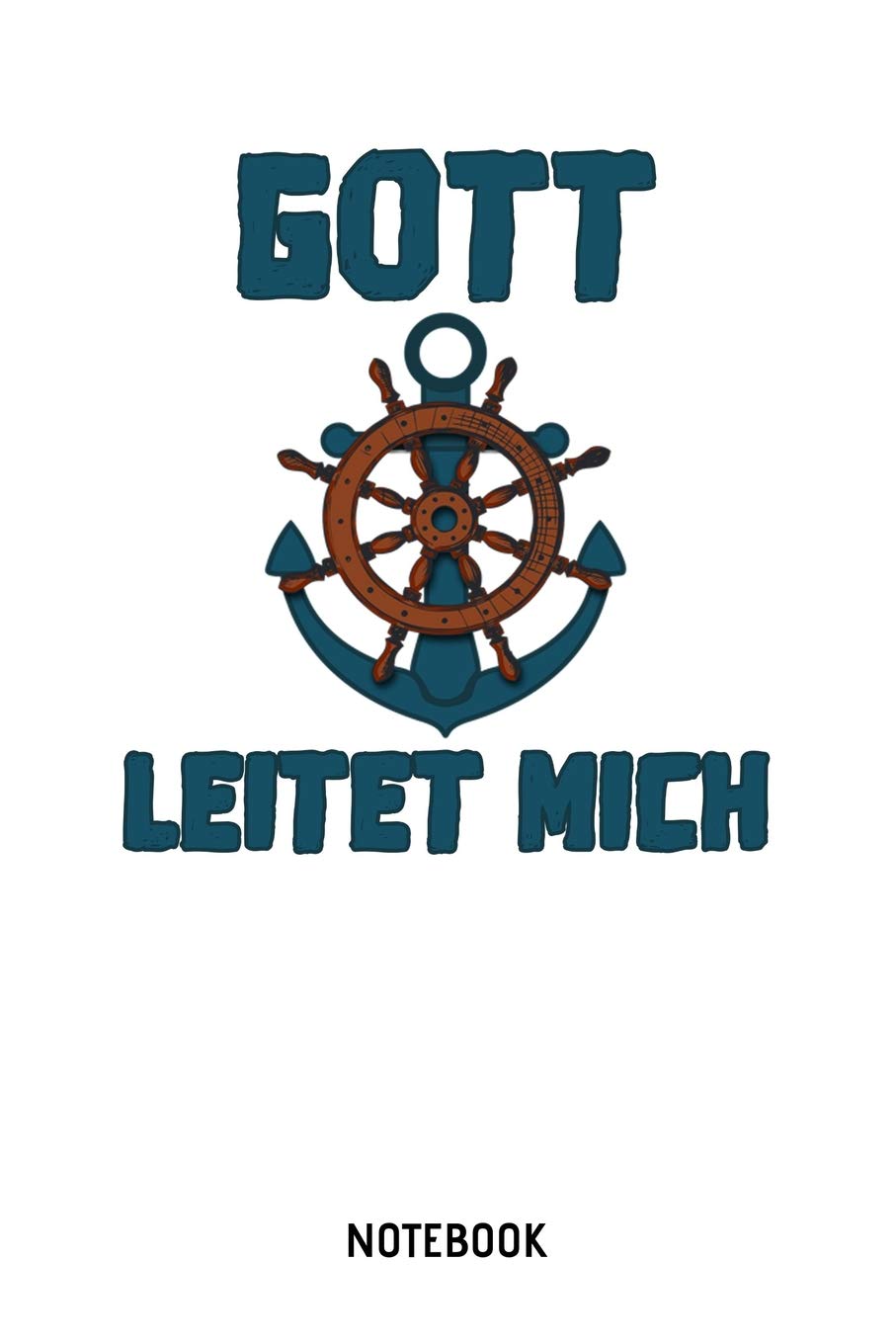 Gott Leitet Mich Notebook: A5 (Handtaschenformat) Kariert christliches Notizbuch oder Bibel Journal - Stille Zeit Journal oder Gebetbuch für Männer und Frauen Books