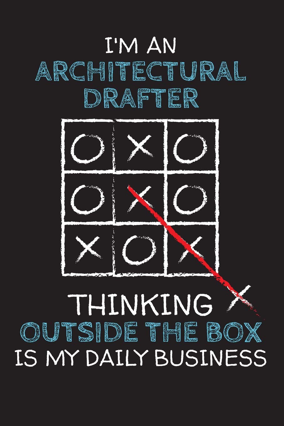 I'm an ARCHITECTURAL DRAFTER: Thinking Outside The Box - Blank Dotted Job Customized Notebook. Funny Profession Accessories. Office Supplies, Work ... Retirement, Birthday & Christmas Gift. Business, Finance & Career