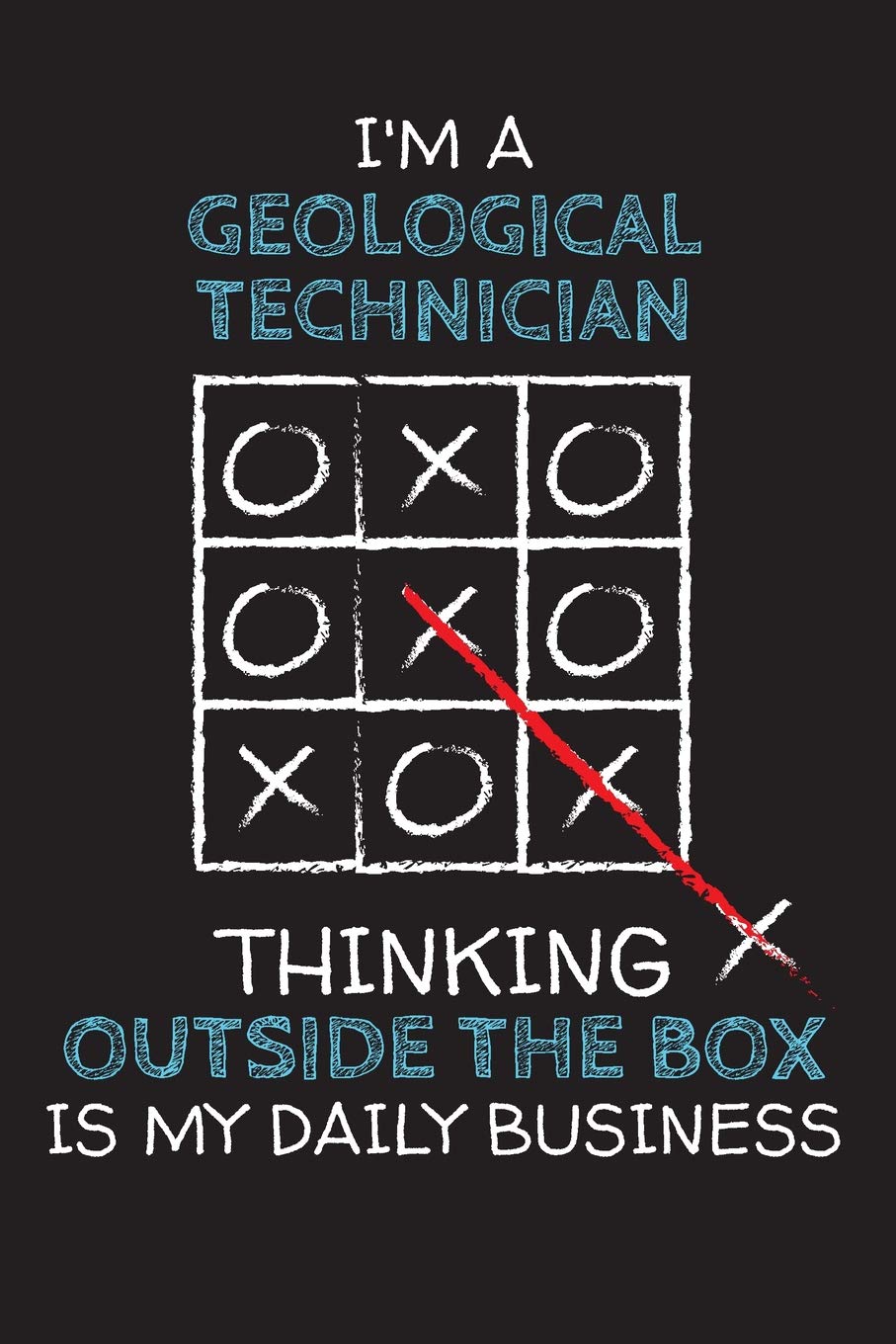 I'm a GEOLOGICAL TECHNICIAN: Thinking Outside The Box - Blank Dotted Job Customized Notebook. Funny Profession Accessories. Office Supplies, Work ... Retirement, Birthday & Christmas Gift. Business, Finance & Career