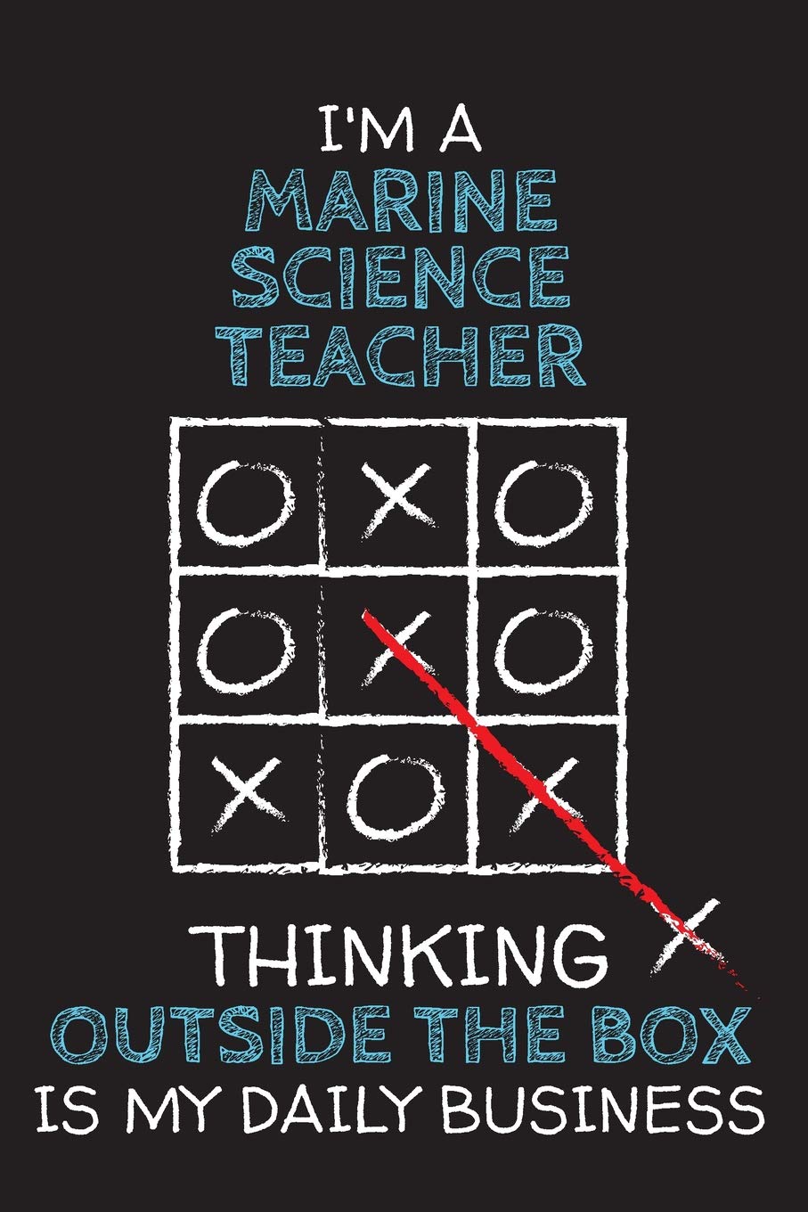 I'm a MARINE SCIENCE TEACHER: Thinking Outside The Box - Blank Dotted Job Customized Notebook. Funny Profession Accessories. Office Supplies, Work ... Retirement, Birthday & Christmas Gift. Business, Finance & Career
