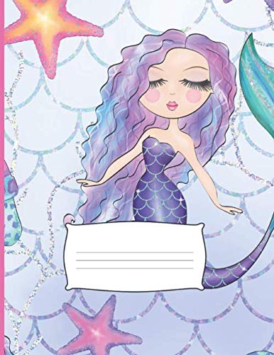 Beginning Printing Book: Handwriting Practice Paper Notebook with Dotted Lined Sheets for K-3 Students 150 Pages. Cute Mermaids And Sea Creatures Inspired Design-Volume 10 book
