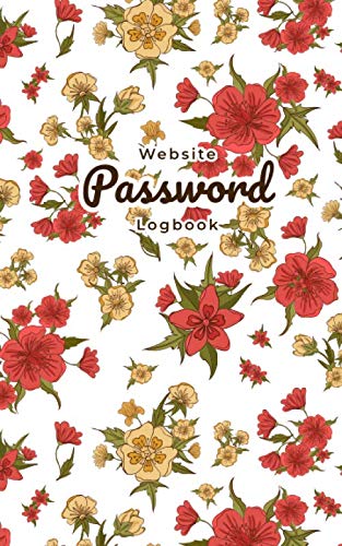 Website Password Logbook: Flower Pattern Cover Design | Easy Way to Keep Your Website Address, Username and Password Computer Science