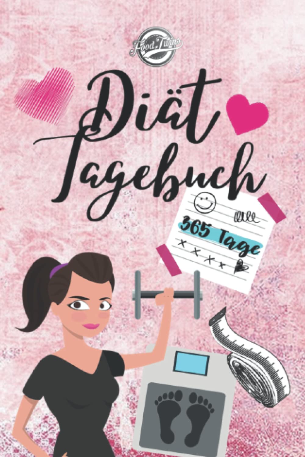 Diät Tagebuch: Das Diät & Fitness Tagebuch zum Ausfüllen - 365 Tage Abnehmen, Kalorienzählen, Fett verbrennen - 52 Wochen Gewichtskontrolle, Körperwerte notieren, BMI und Körperfettanteil berechnen Health, Nutrition & Fitness