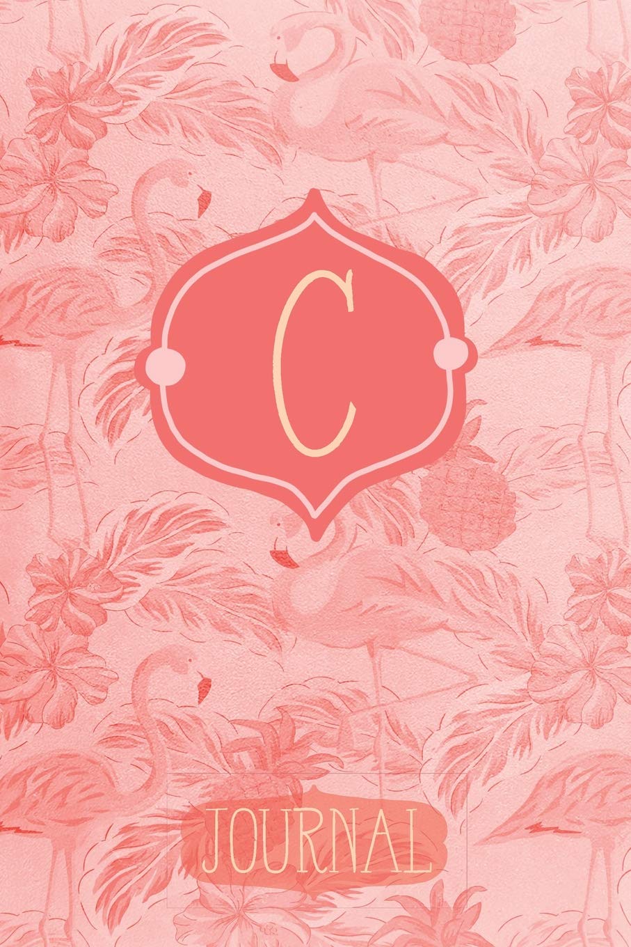 C Journal: Pink Flamingo Letter C Monogram Journal | Decorated Interior Essays & Short Stories