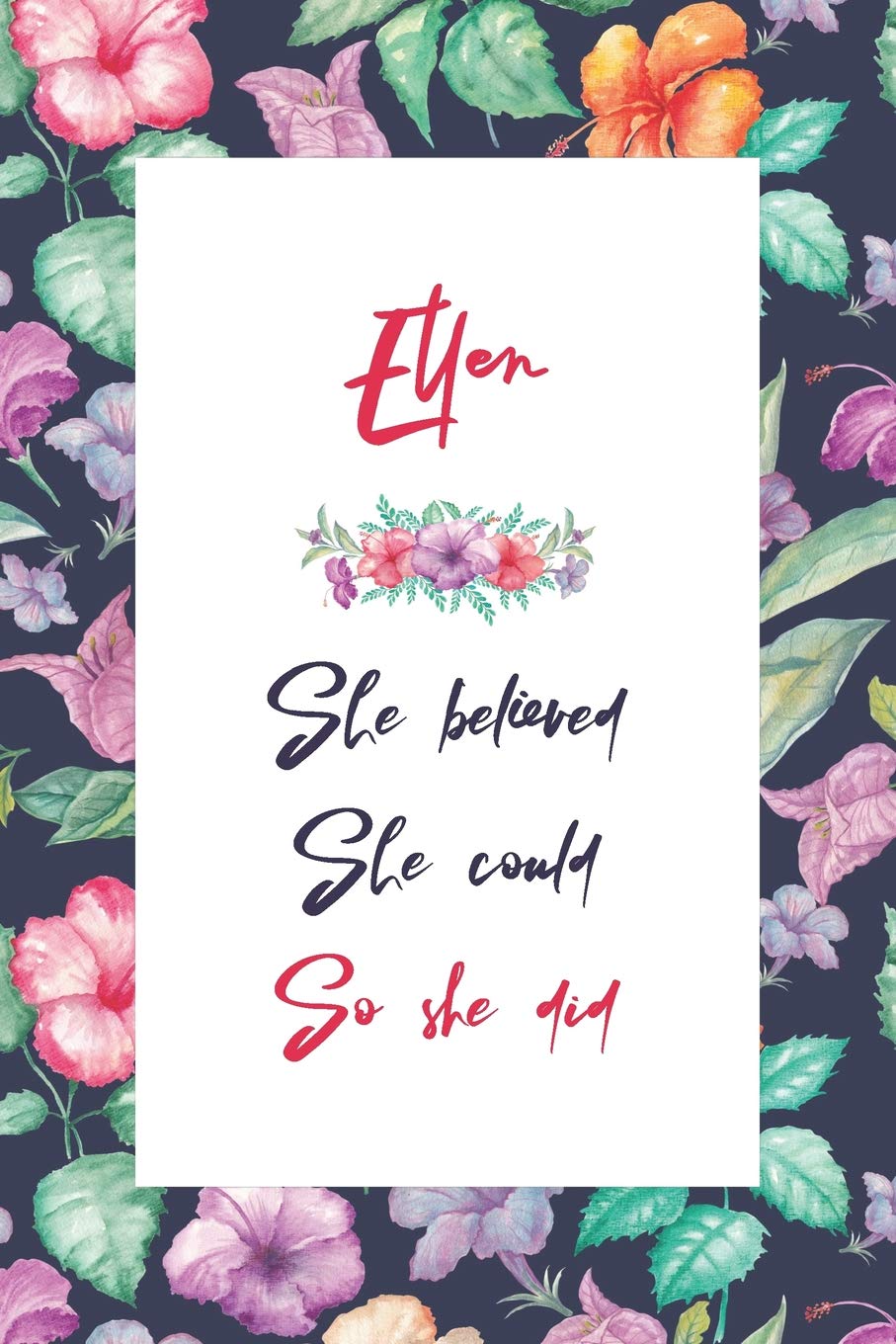 Ellen Journal: Lined Journal / Notebook - Personalized Name Ellen Gift - Ellen's Personal Writing Journal - 120 Pages For Writing And Note Taking For Women book