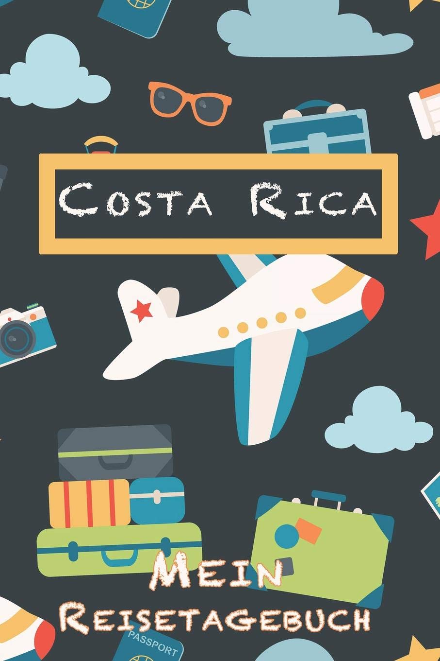 Costa Rica Mein Reisetagebuch: 6x9 Kinder Reise Journal I Notizbuch zum Ausfüllen und Malen I Perfektes Geschenk für Kinder für den Trip nach Costa Rica Travel Guides