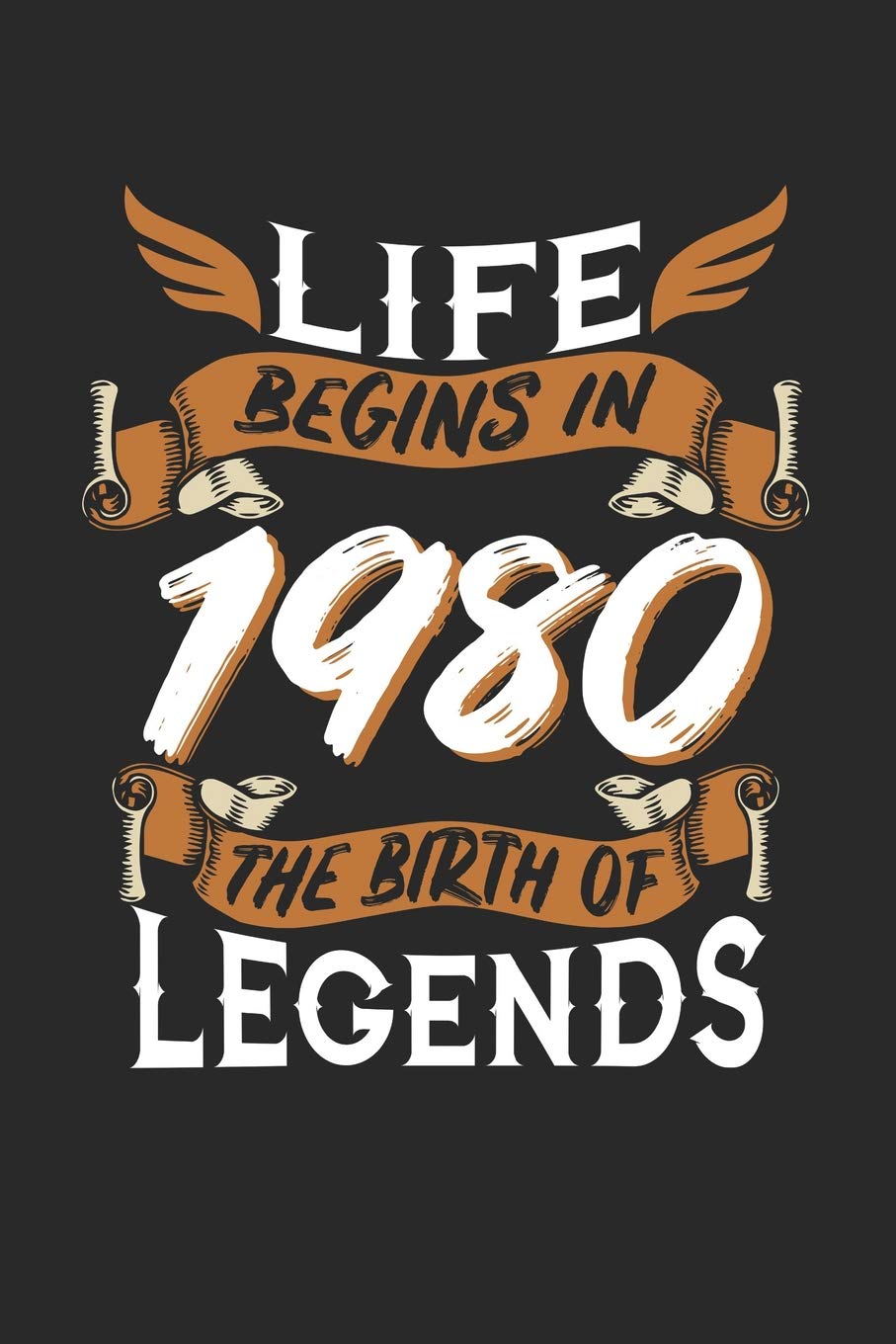LIFE BEGINS IN 1980 THE BIRTH OF LEGENDS: 6x9 inches dotgrid notebook, 120 Pages, Composition Book and Birthday Journal, 1980 birthday, alternative gift idea for an legend Essays & Short Stories
