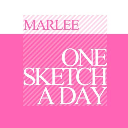 Marlee: Personalized pink sketchbook with name: One sketch a day for 120 days challenge Non-fiction