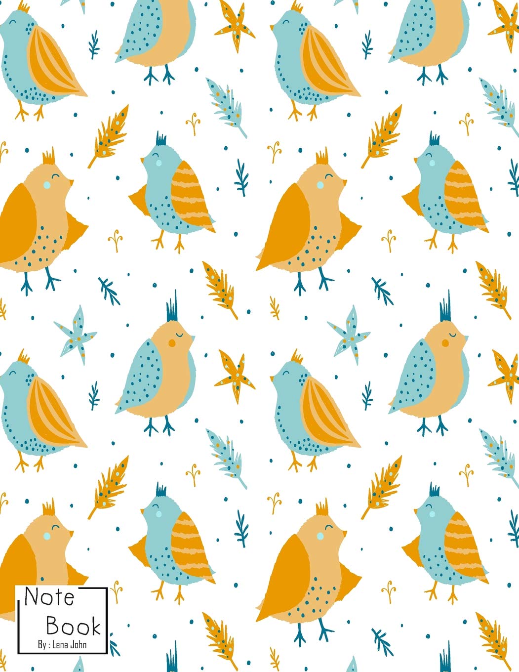 Notebook: Cute Princess Bird Notebook and Lined pages, Extra large (8.5 x 11) inches, 110 pages, White paper (Notebook for girls) Pets