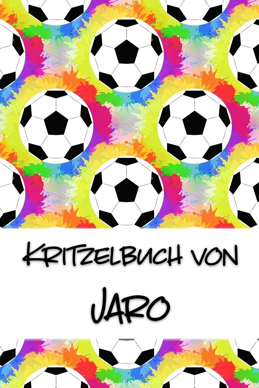 Kritzelbuch von Jaro: Kritzel- und Malbuch mit leeren Seiten für deinen personalisierten Vornamen Books