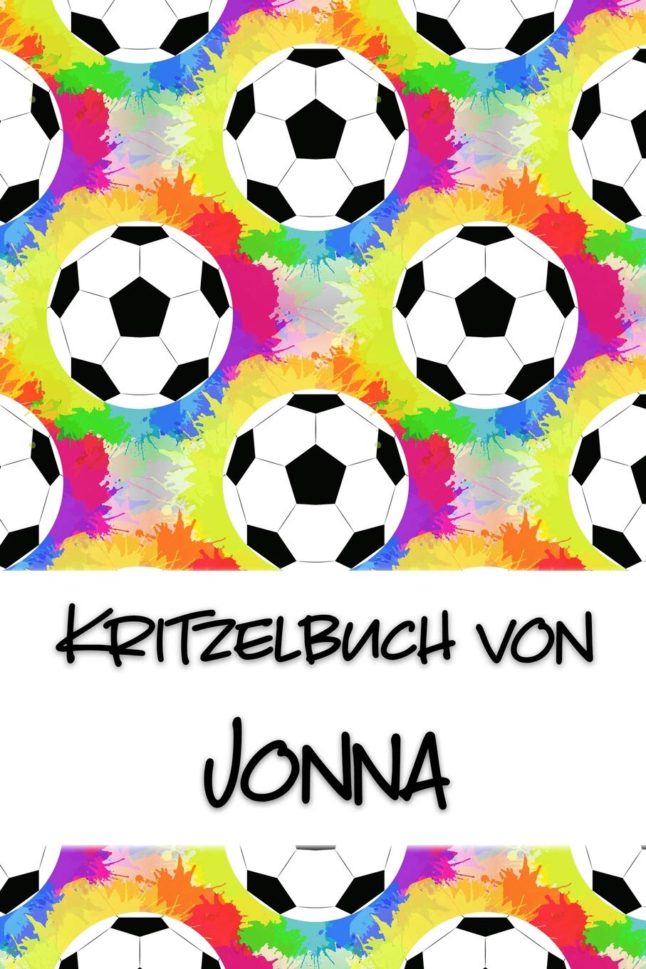 Kritzelbuch von Jonna: Kritzel- und Malbuch mit leeren Seiten für deinen personalisierten Vornamen Books