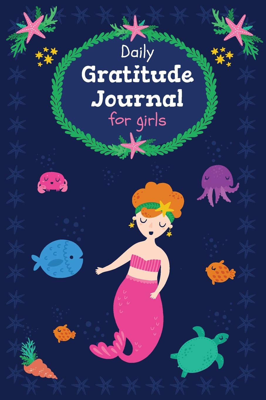 Daily Gratitude Journal for girls: Pink Mermaid, A daily journal for girls to express their gratitude towards life, with kindness and love, Custom interior, Glossy Cover (90 Pages, 6" x 9") Tiptoi & Games