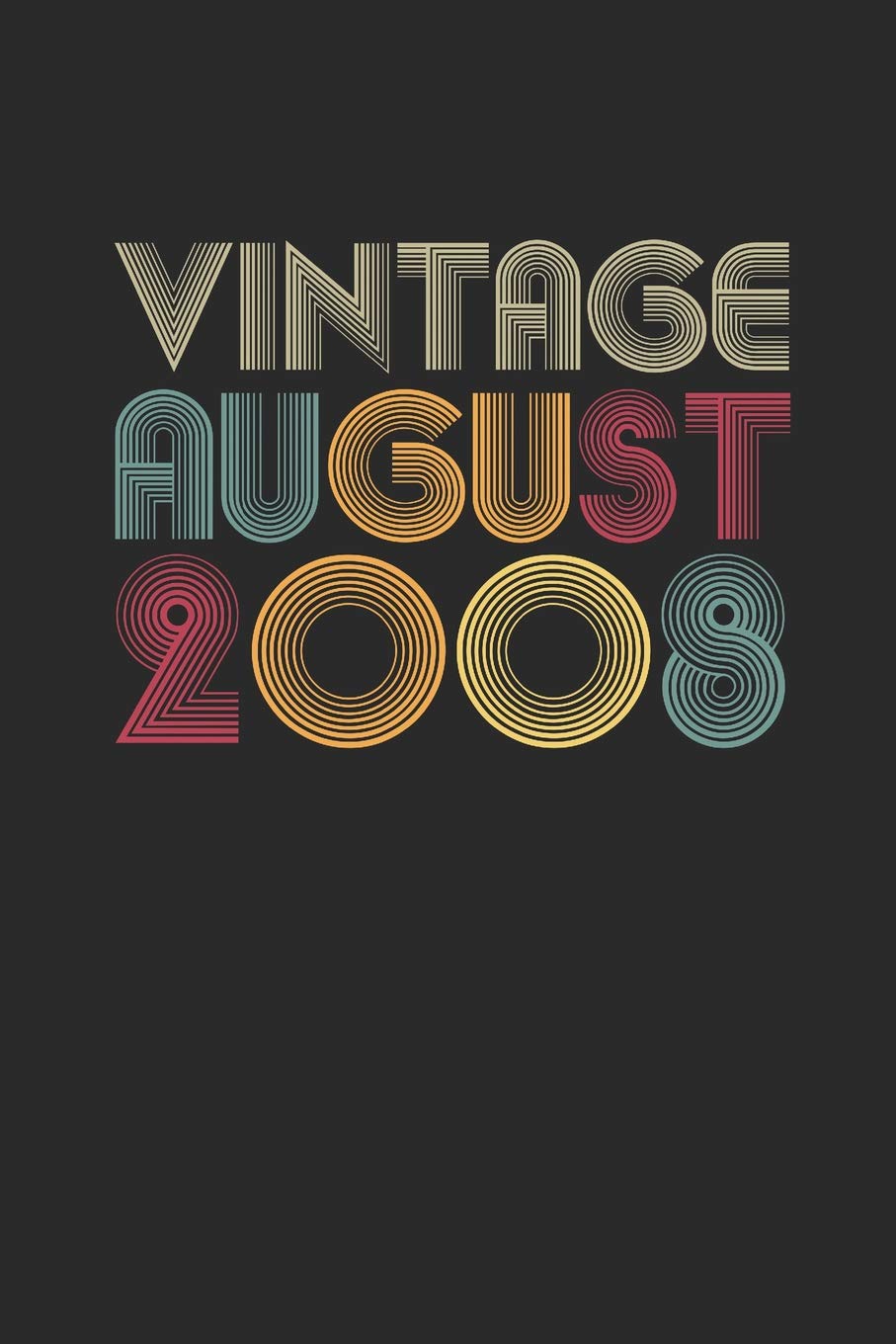 Vintage August 2008: Small Lined Notebook – Happy Birthday Gift or Happy Anniversary Gift Idea Essays & Short Stories