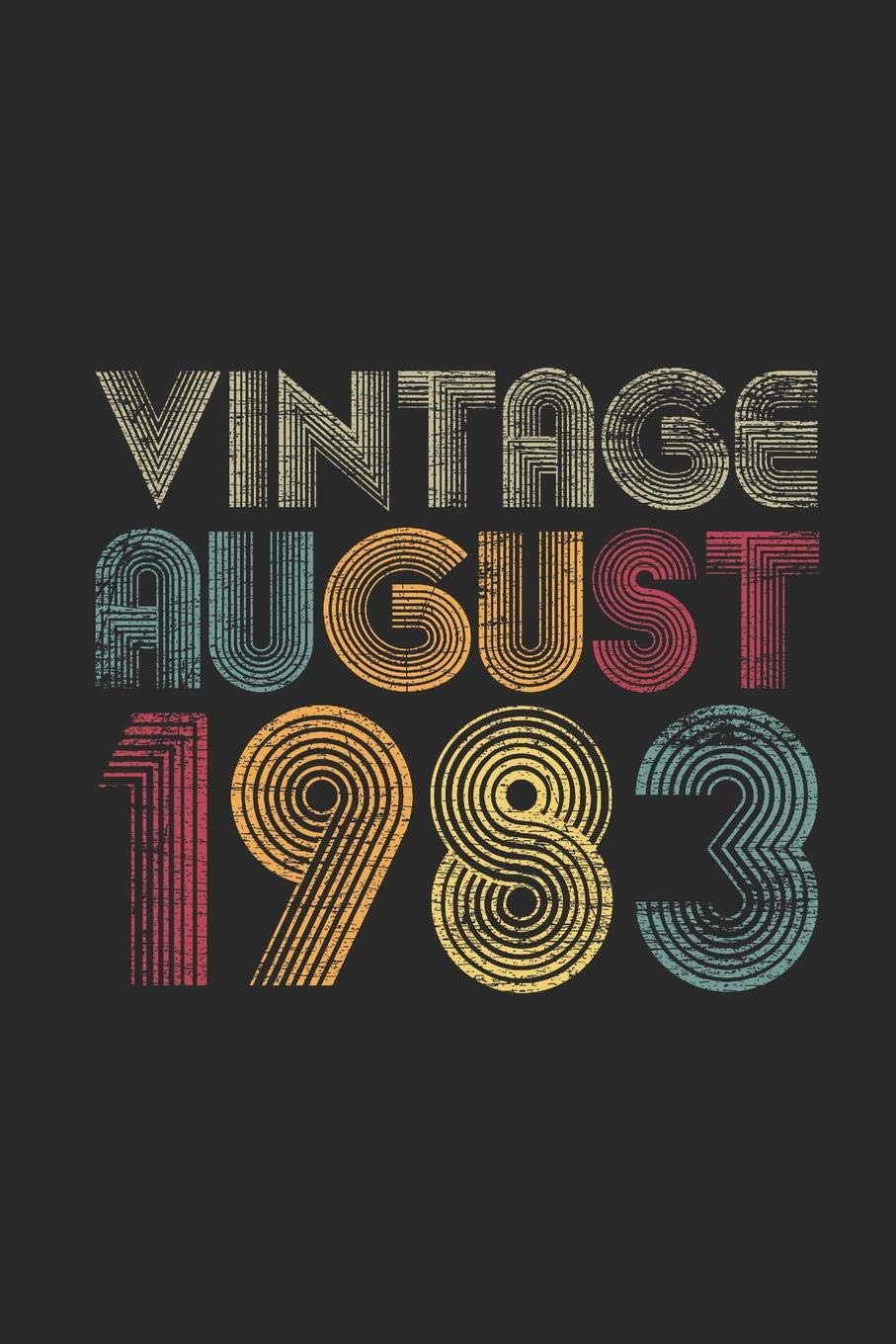 Vintage August 1983: Graph Paper Notebook / Journal (6" X 9" - 5 Squares per inch - 120 Pages) – August Birthday Gift Idea book