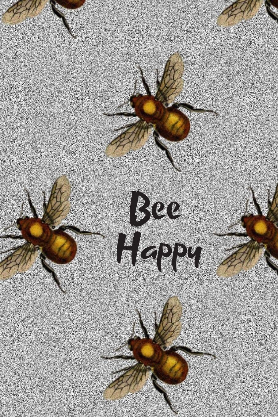Bee Happy Silver Glitter Effect Notebook: 6 x 9 lined (blank) notebook, teacher gift idea, teacher assistant, thank you gift for friend and colleague Natural Sciences