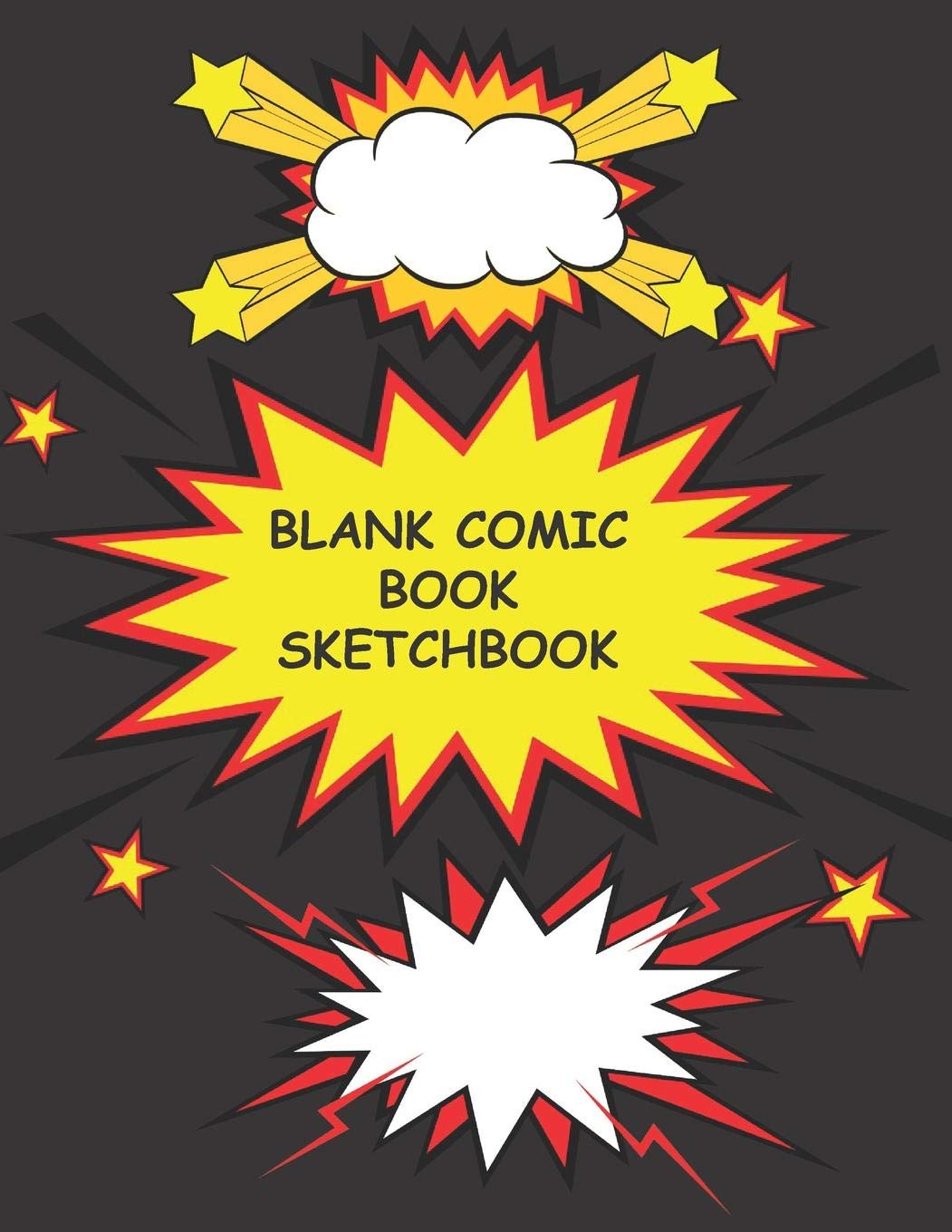 Blank Comic Book Sketchbook: Comic Notebook Create Your Own Comic Book Notebook Strips For Kids and Adults Many Templates Manga