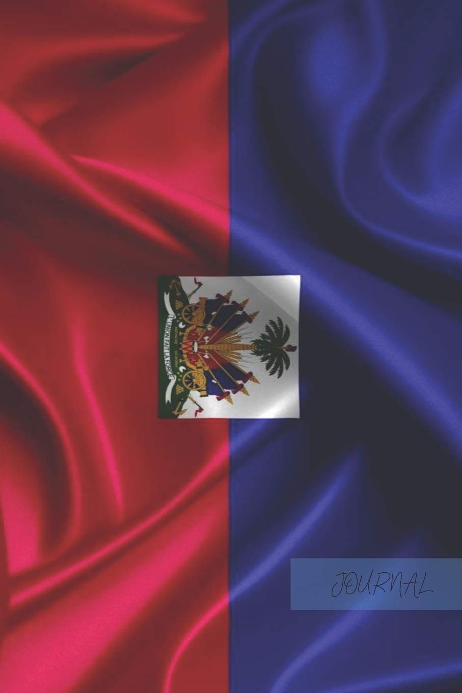 Haitian Flag Journal: Blank 6x9 Lined Writing Notebook, 120 Pages - Bold Red & Blue Ripple Across This Handy Journal Business, Finance & Career