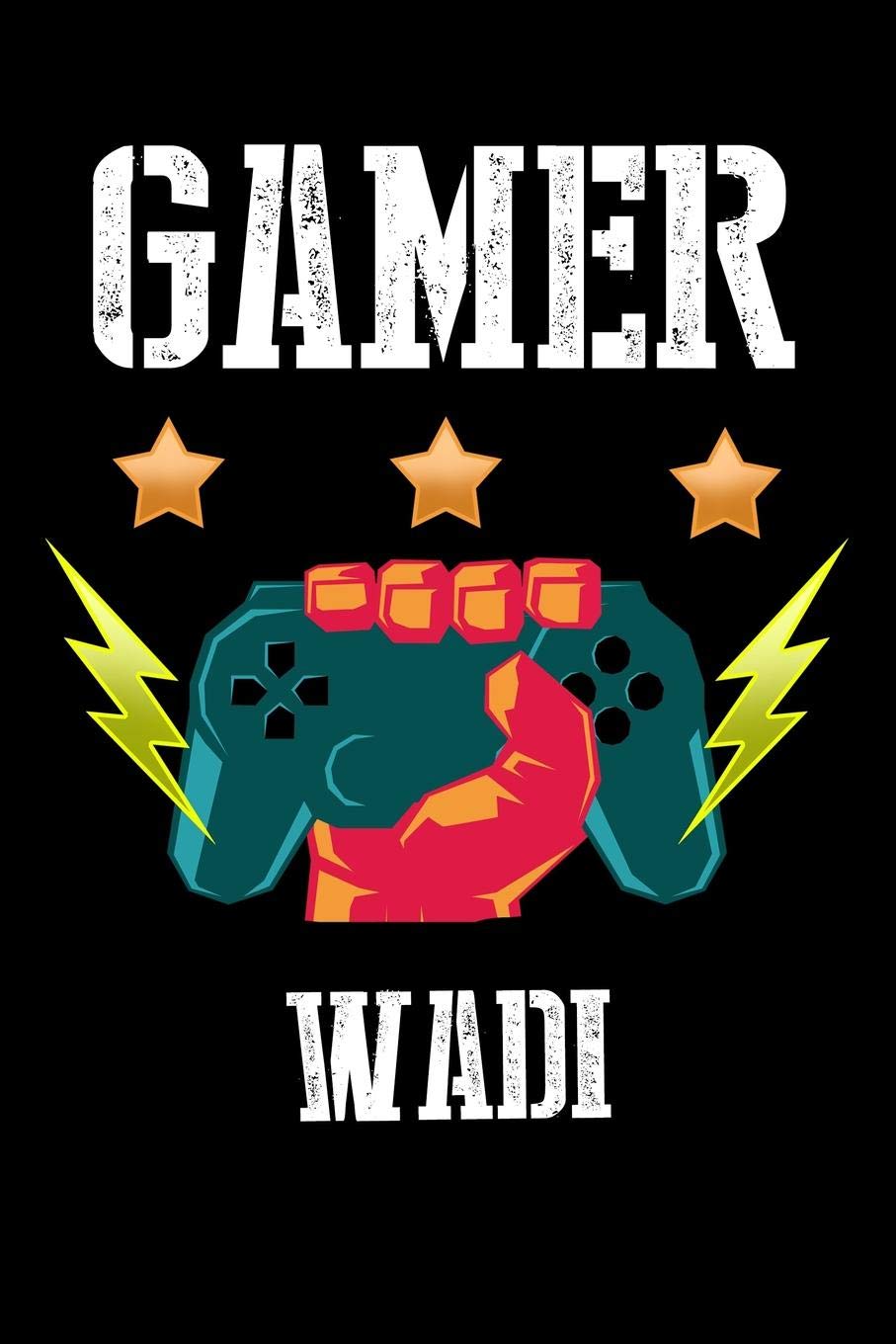 Gamer Wadi: Kariertes Notizbuch mit 5x5 Karomuster für deinen personalisierten Vornamen Books