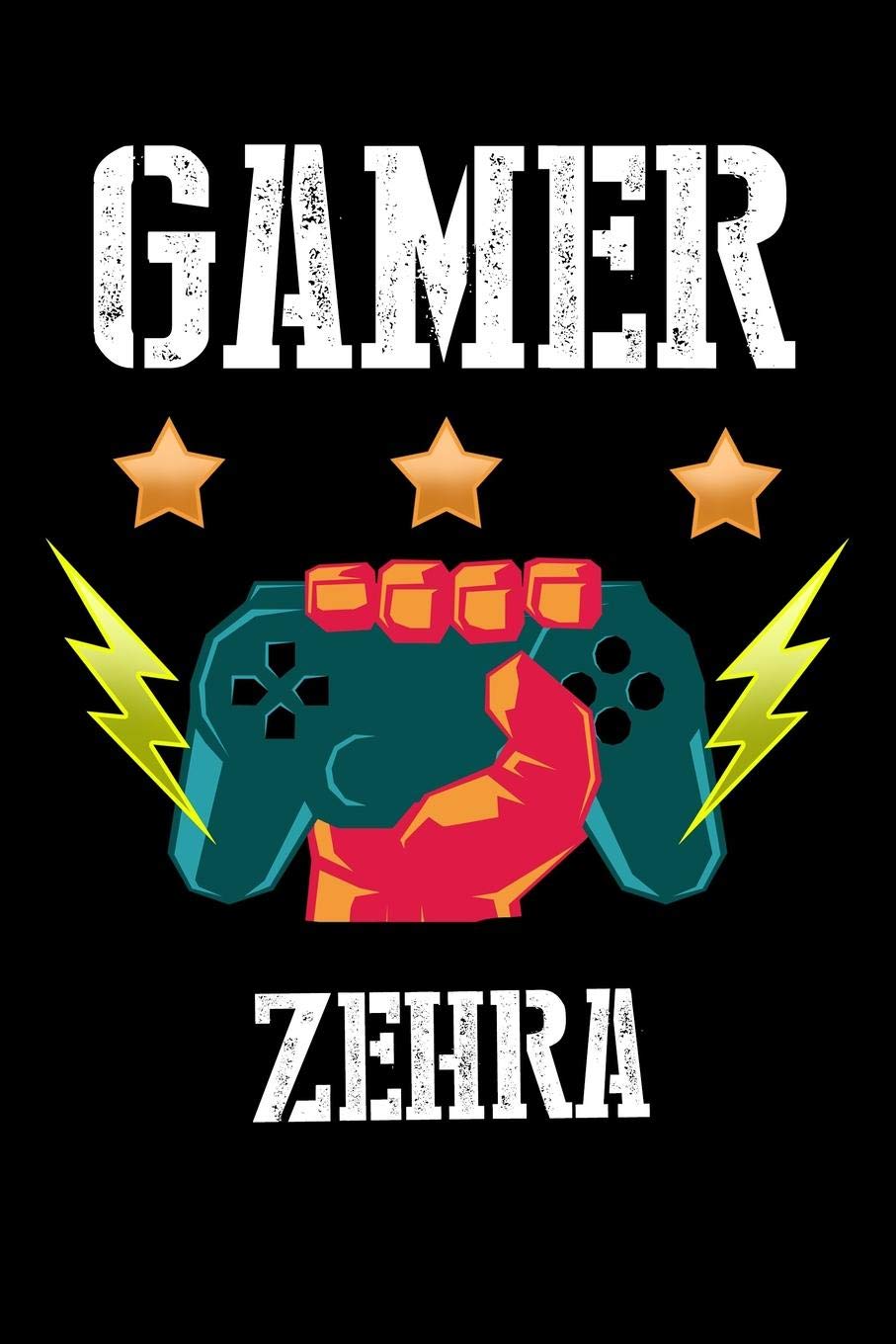 Gamer Zehra: Kariertes Notizbuch mit 5x5 Karomuster für deinen personalisierten Vornamen Books