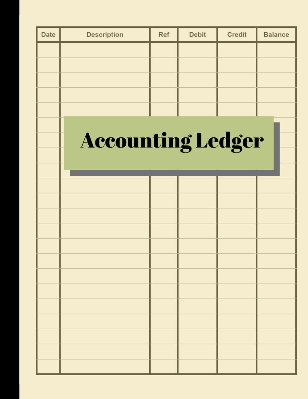 Accounting Ledger: Simple Ledger | Cash Book Accounts Bookkeeping Journal for Small Business | 120 pages, 8.5 x 11 | Log & Track & Record Debits & Credits Business, Finance & Career