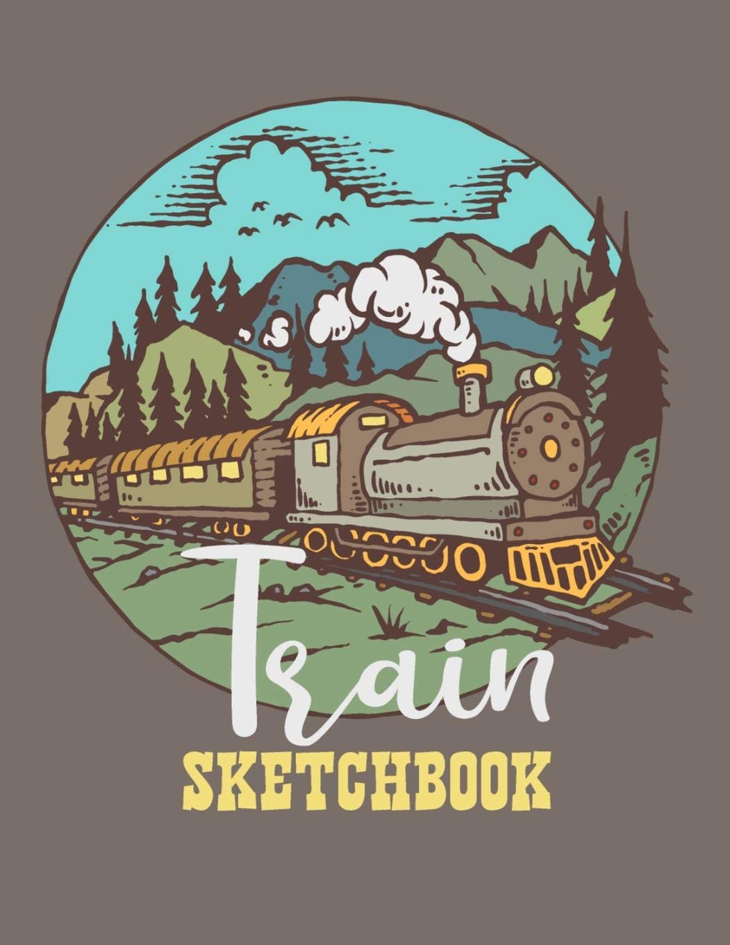 Train Sketchbook: Blank Softcover Sketchbook 8.5"x11"/ 110 pages Arts & Music