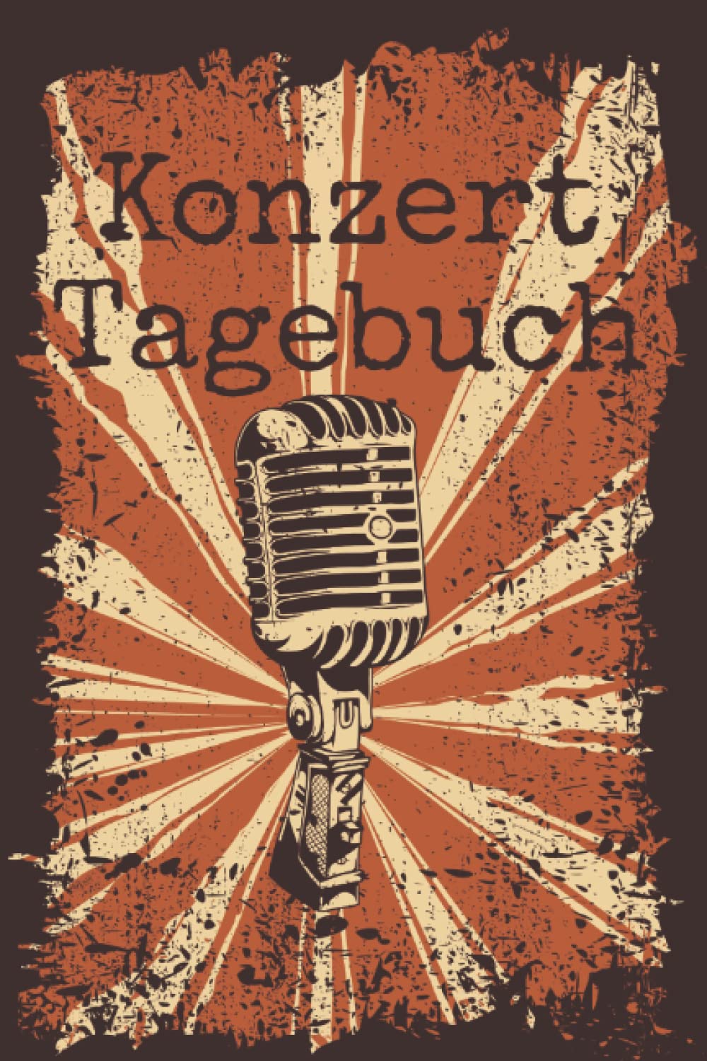 Konzert Tagebuch: Notizbuch mit Vordruck zum Festhalten der Konzerterlebnisse I Motiv: Mikrofon book