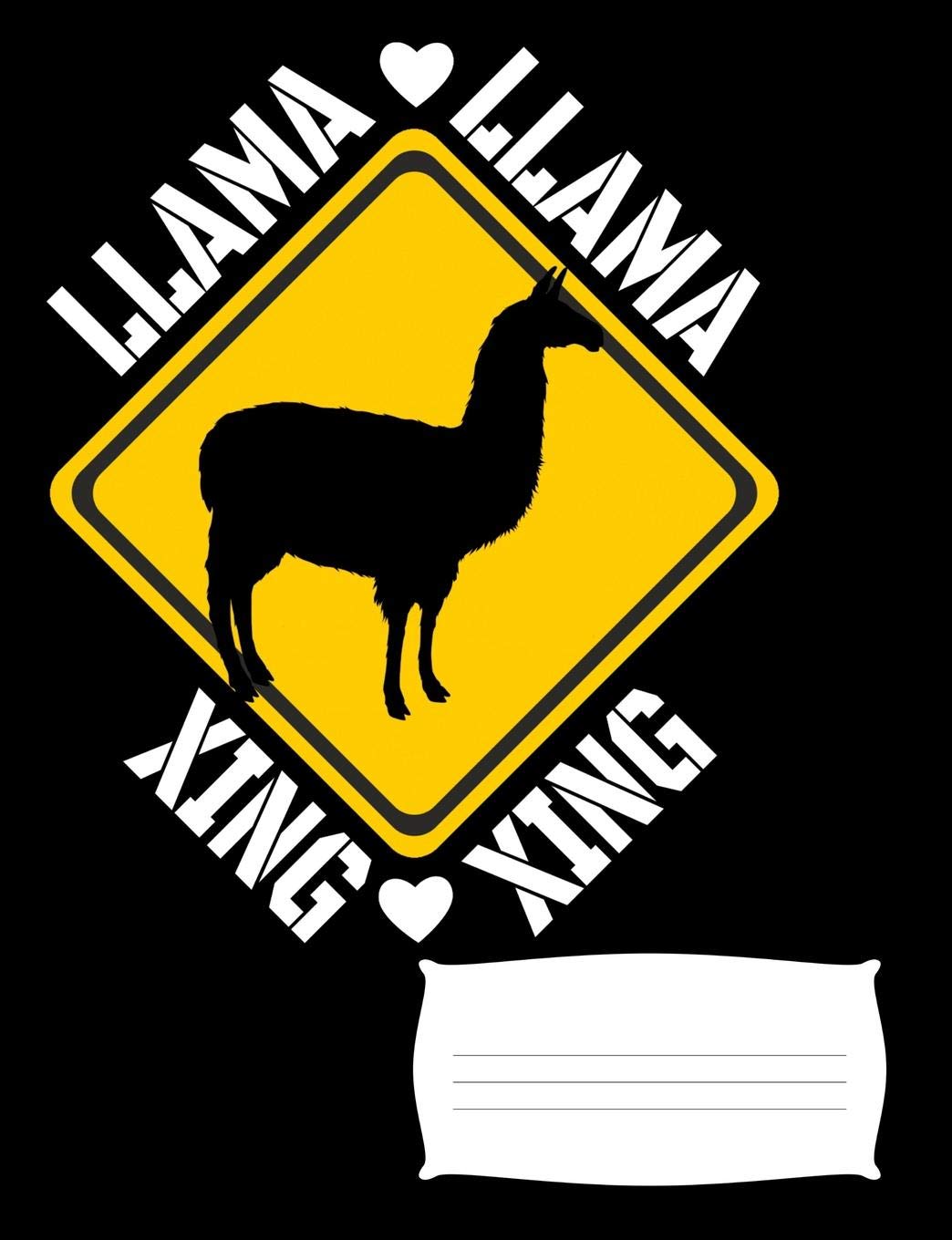 Llama Xing: Llama Notebook Journal for Llama Lovers, 7.44” x 9.69” Composition Book, College Ruled for School, Work and Journaling (100 Pages) Books