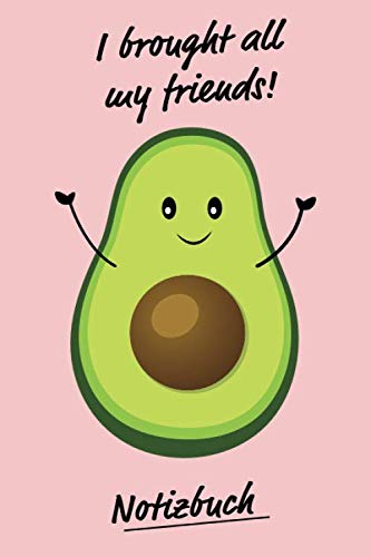 Notizbuch Avocado: ca. DIN A5 (6'' x 9''), Punktkariertes Notizbuch für Notizen, Ideen, Termine, Skizzen oder Zeichnungen, ideal auch als Geschenk Books