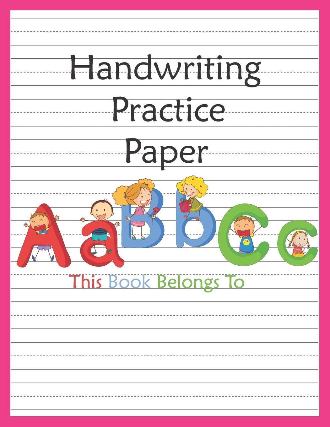 Handwriting Practice Paper: ABC Kids, Blank Lined Notebook Primary Ruled Workbook With Dotted Midline, Composition Book For Kids From Kindergarten To 3rd Grade, 100 pages, 8.5x11 inches Film, Art & Culture