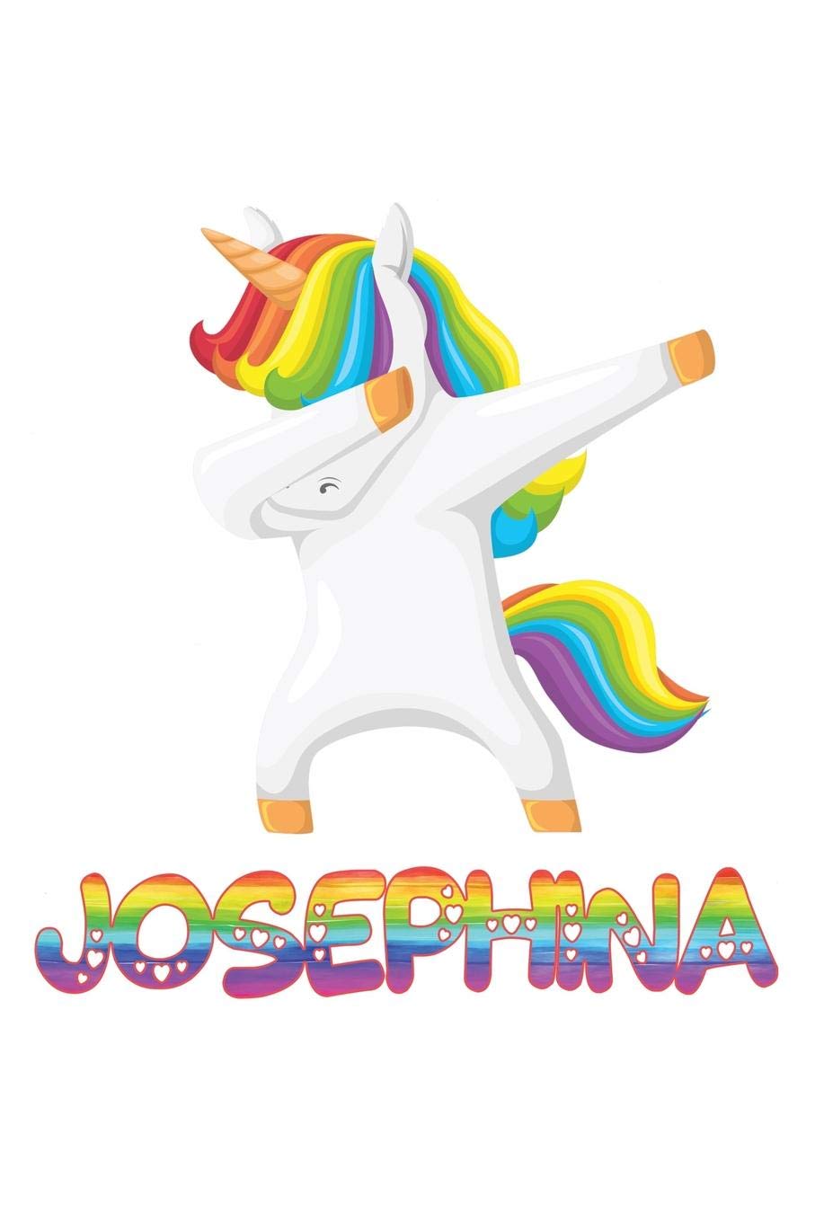 josephina: josephina 6x9 Journal Notebook Dabbing Unicorn Rainbow Essays & Short Stories