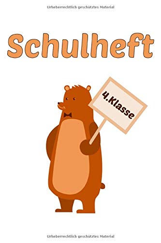 Schulheft 4.Klasse: Tolles A5 Heft liniert für Schulaufgaben. Books