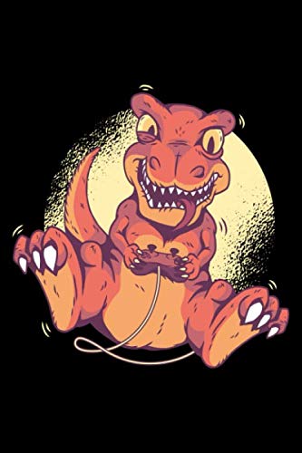 Gamer Dinosaur: Notebook Journal | 6x9 Squared | 120 Pages | Softcover | Gamer & Gaming Lovers Gift Books