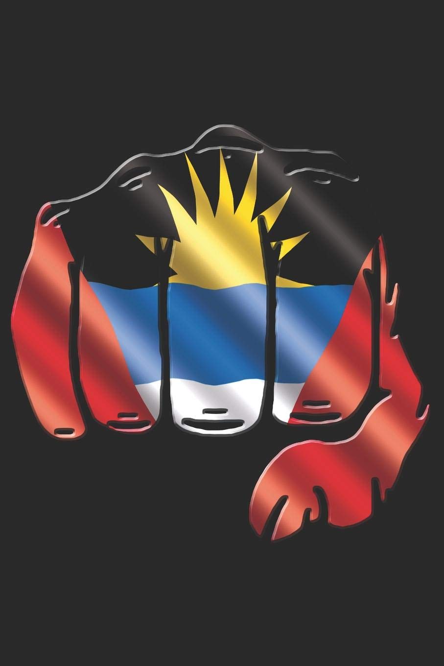 ANTIGUA BARBUDA NOTEBOOK: Antigua Barbuda Flag Notebook, Travel Journal to write in, College Ruled Journey Diary Books